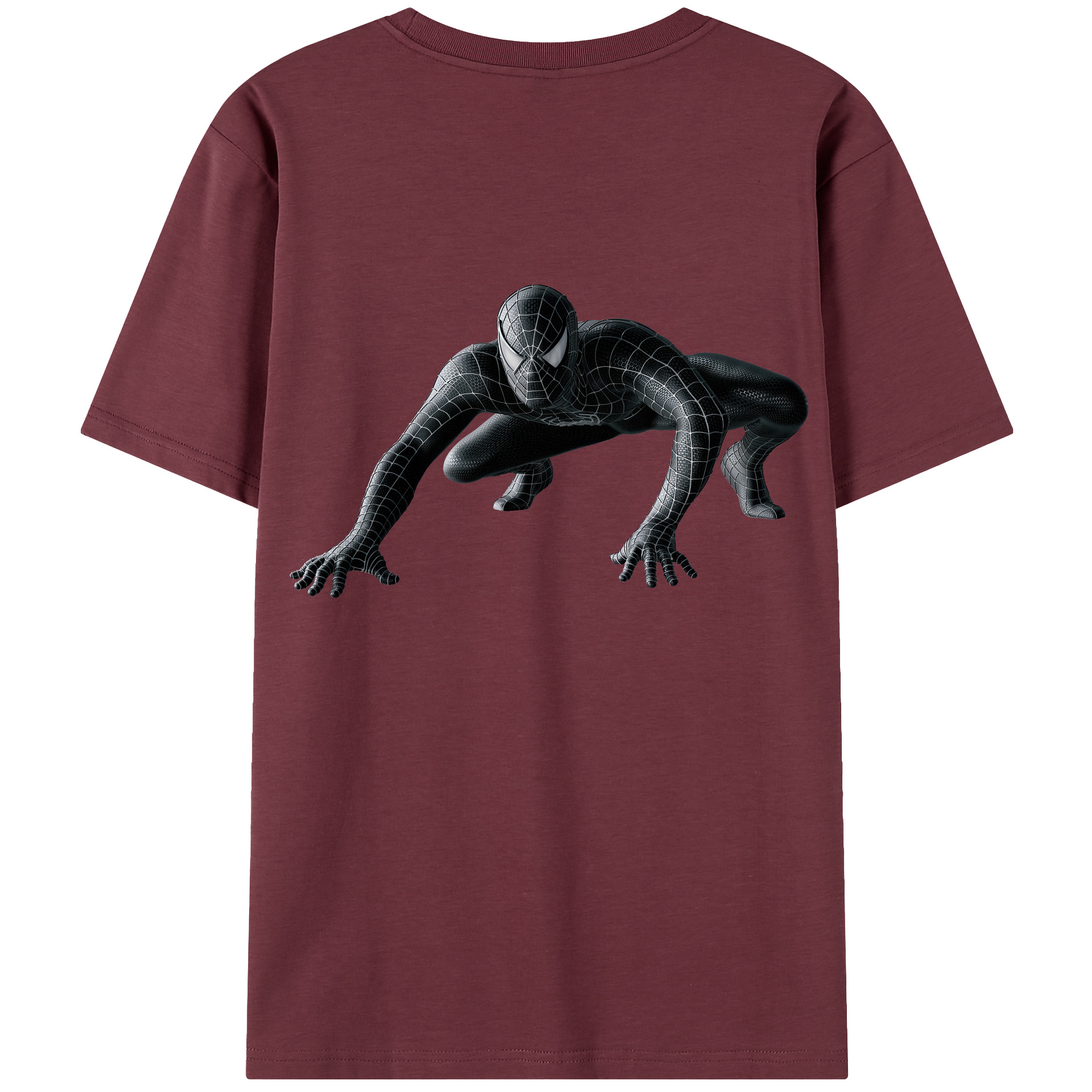 （画像用） Spider Man スパイダーマン 綿100％半袖Tシャツ（背面プリント）
